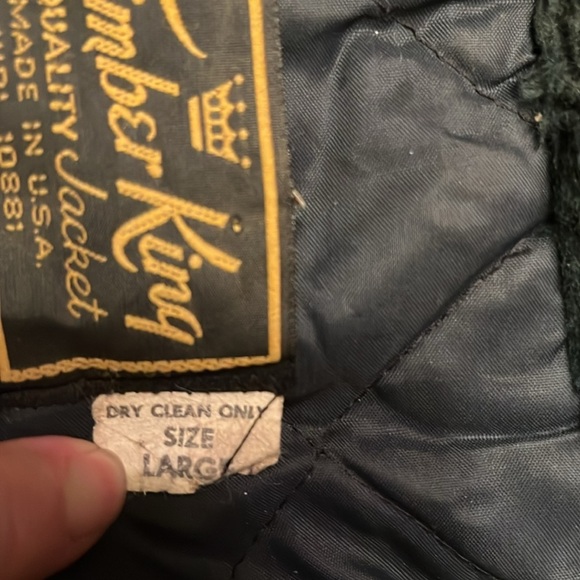 Timber King Vintage Jacket Snap Front size Large - Picture 5 of 9